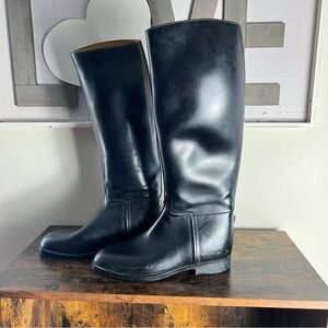 Aigle Coupe Saumur Cree Pour US 7 Knee Boots Equestrian Riding Black 40 EU Black